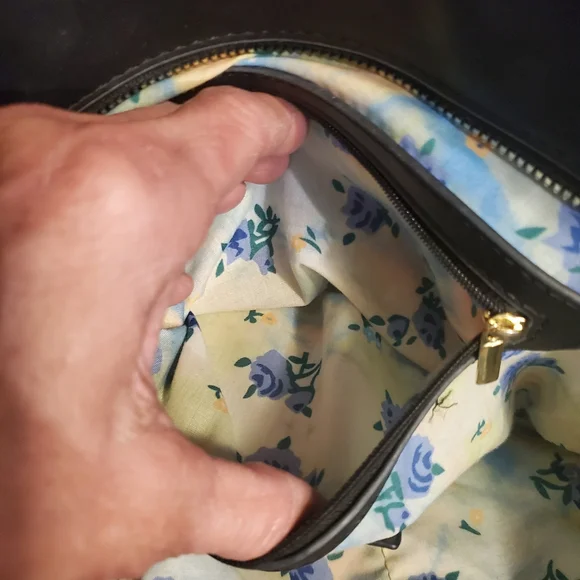 Betsey Johnson Black Quilted Large Tote Shopper Shoulder Bag- - Picture 8 of 13